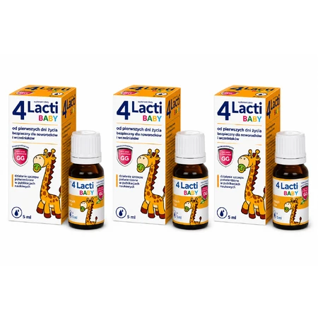 4 Lacti Baby from the first days of life, drops, 3x5 ml