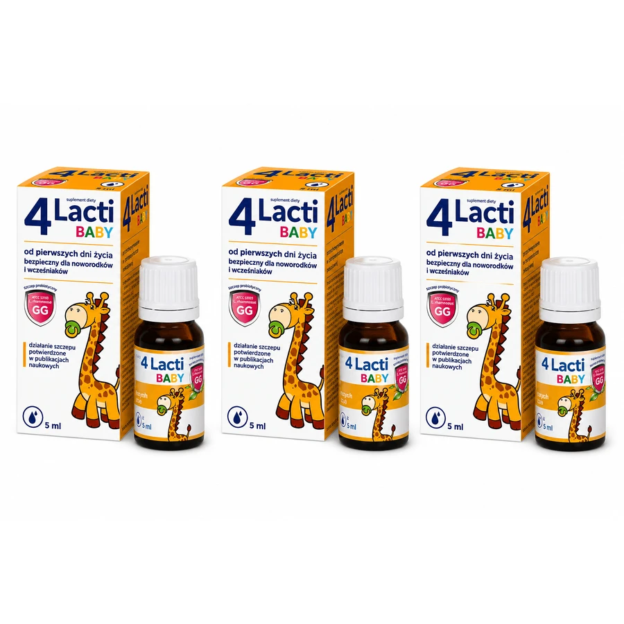 4 Lacti Baby from the first days of life, drops, 3x5 ml