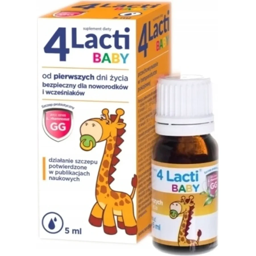 4 Lacti Baby from the first days of life, drops, 3x5 ml