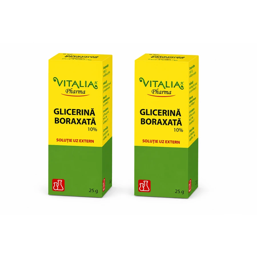 Boraxed Glycerin 10%, 2x25 g, Vitalia: ceny i cechy