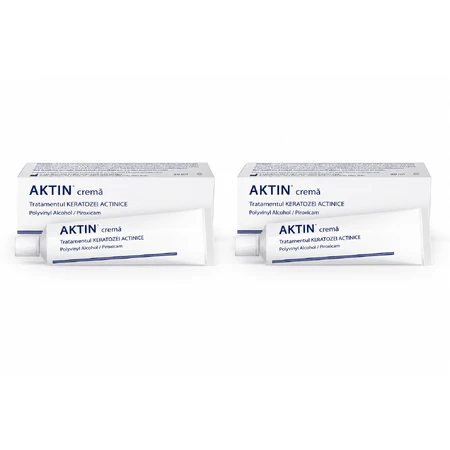 Crème Aktin pour le traitement de la kératose actinique et des lésions précancéreuses, 2 x 30 ml, Solartium