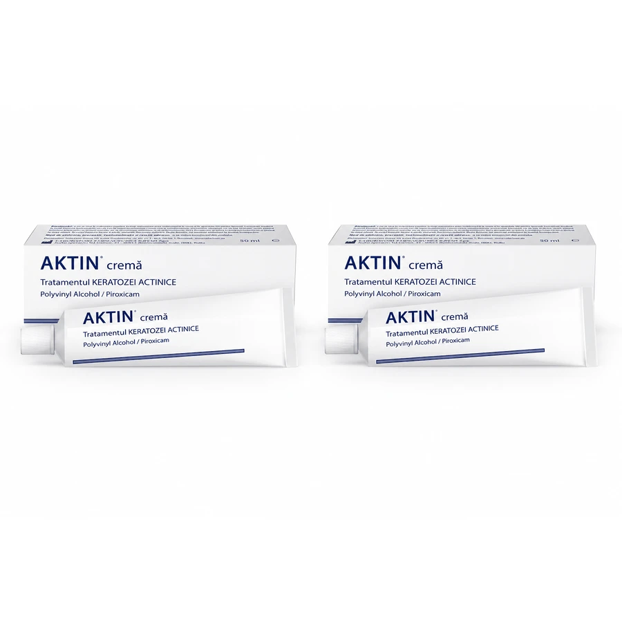 Crème Aktin pour le traitement de la kératose actinique et des lésions précancéreuses, 2 x 30 ml, Solartium