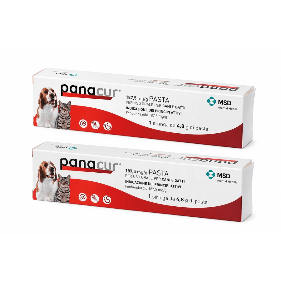Panacur 187.5 mg/g paste for dogs and cats 2x4,8 g