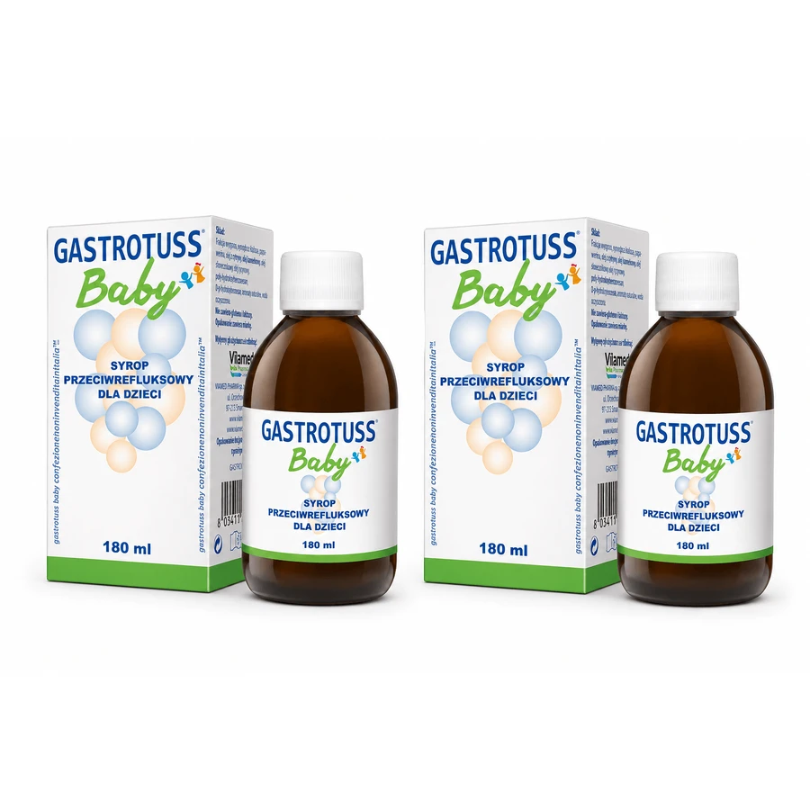 Sirop pediatric anti-reflux Gastrotuss Baby, 2x180 ml, Gastrotuss 