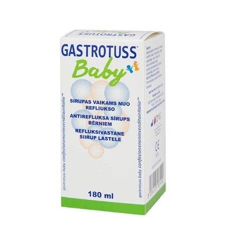 Sirop pediatric anti-reflux Gastrotuss Baby, 2x180 ml, Gastrotuss 