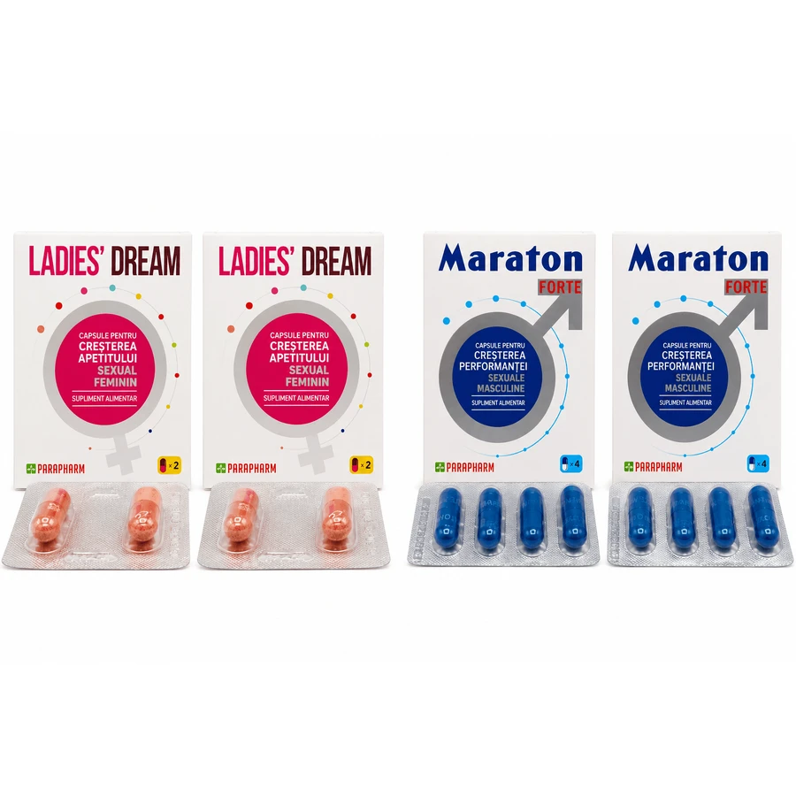 Maraton Forte x 8 kapsułki + Ladies Dream x 4 kapsułki Parapharm: ceny i cechy