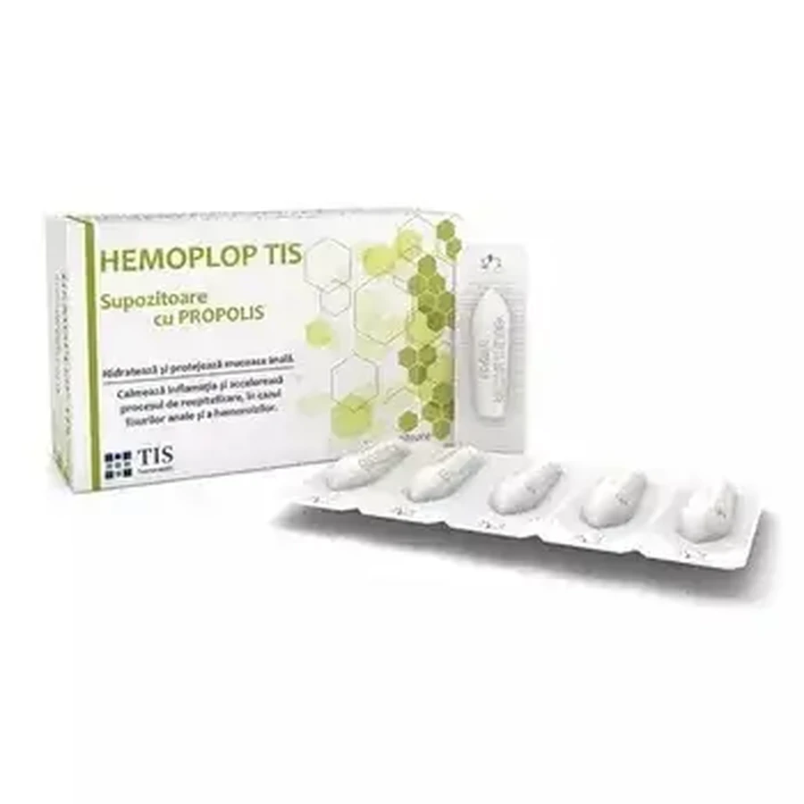 Supposte di propoli Hemoplop Tis, 2x10 pezzi, Tis Farmaceutic