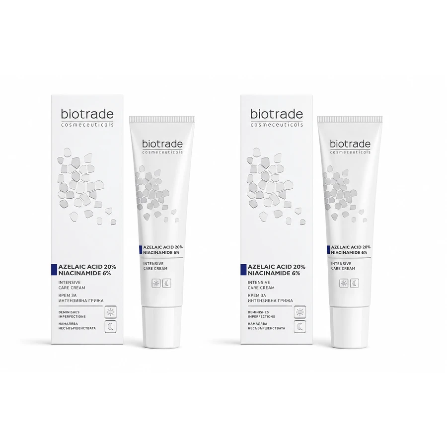 Crème à l'acide azélaïque 20% + Niacinamide 6%, 2x30 ml, Biotrade