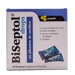  BiSeptol drops caramelos con azul de metileno, 2x20 unidades