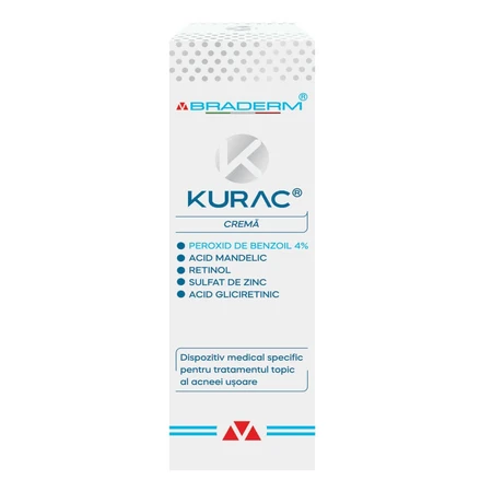 Kurac Crema Per Contrastare L'acne, 2x30 ml, Braderm