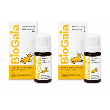 BioGaia Protectis Baby, krople dla dzieci, buteleczka, 2x5 ml: ceny i cechy