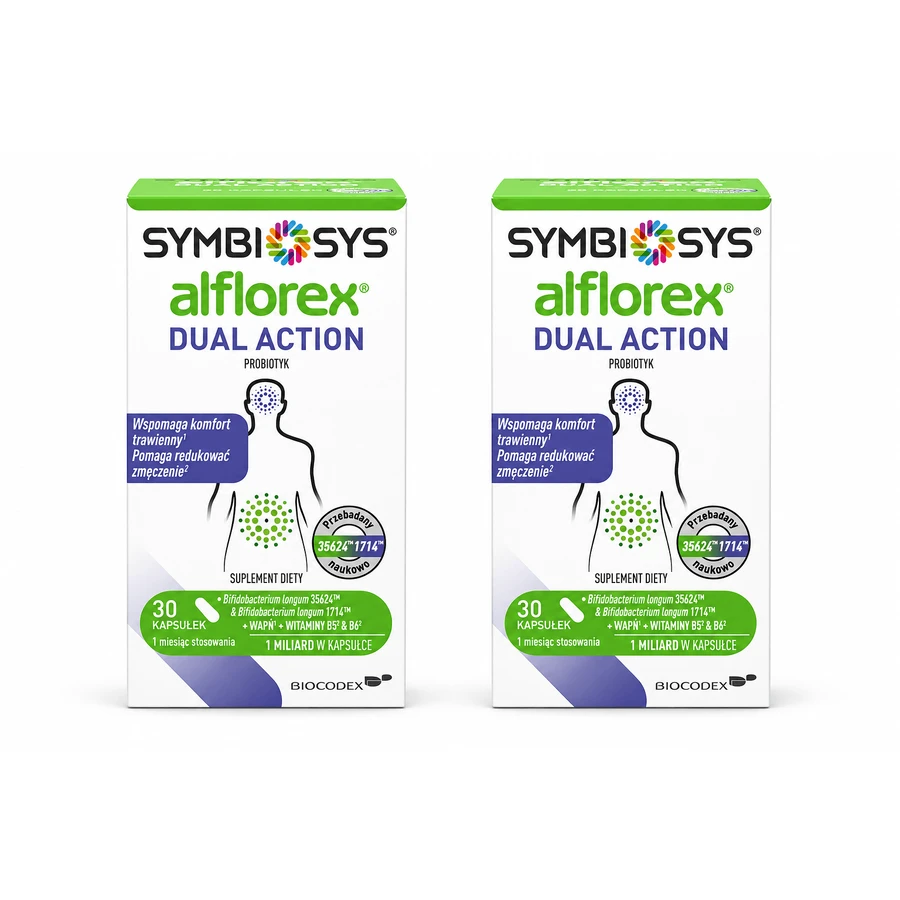 Symbiosys Alflorex a doppia azione, 2x30 capsule