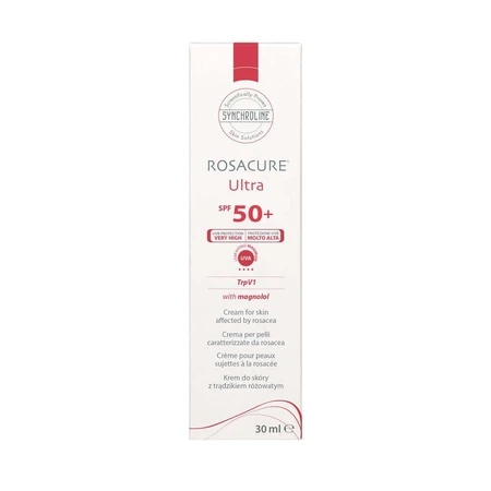 Synchroline Rosacure Ultra, crema viso con protezione SPF 50+, 2x30 ml