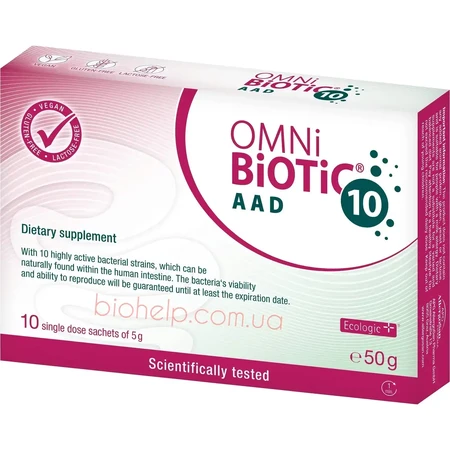 Omni Biotic 10 aad, 3x30 sachets of 5 g