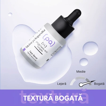 Sérum hidratante con complejo de ácido poliglutámico PA al 3 %, 2 x 30 ml, Skincyclopedia