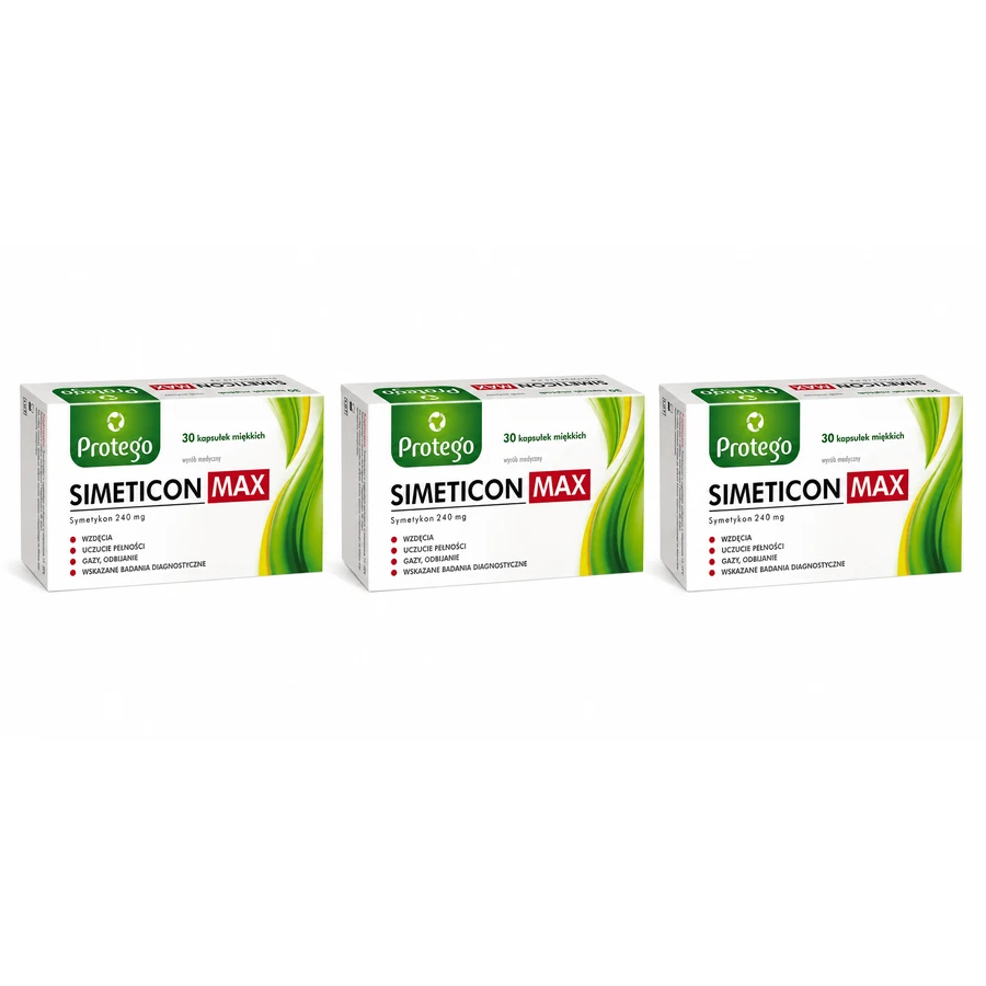 Protego Simeticon Max 240 mg, 3x30 capsules, Salvum Lab