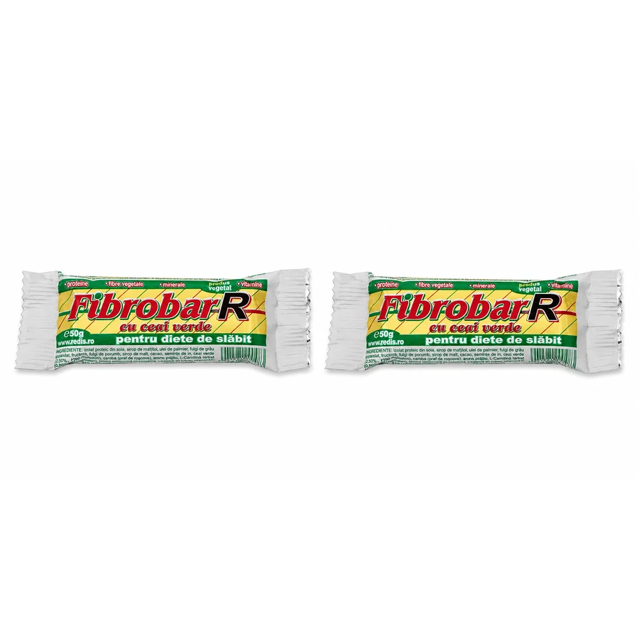 Fibrobar-R – batonik z zieloną herbatą, 2 x 50 g, Redis Nutritie: ceny i cechy