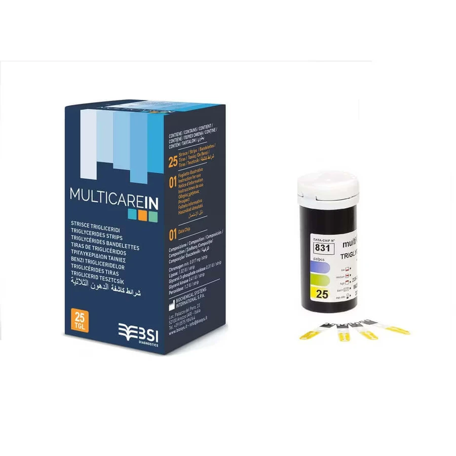 Multicare Triglyceride Tests, 2x25 pieces, Biochemical Systems