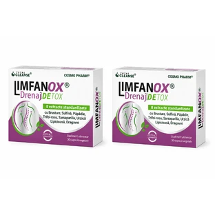 Limfanox Drainage Detox Total Cleanse, 2x30 gélules, Cosmopharm