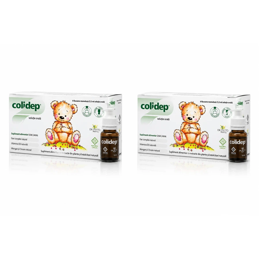 Colidep, 2x8 flacoane x 5,5 ml, Dr. Phyto