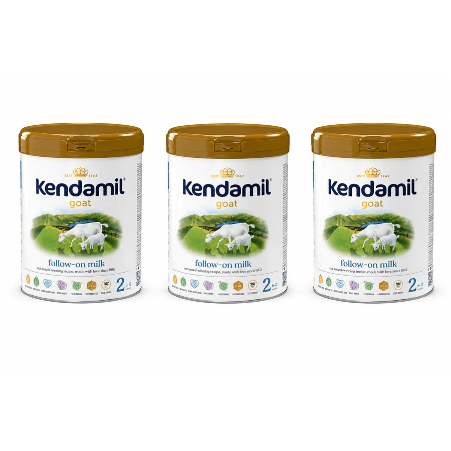 Kendamil Goat 2 – preparat do dalszego karmienia na bazie mleka koziego, przeznaczony dla dzieci powyżej 6. miesiąca życia, 3x800 g, Kendal Nutricare: ceny i cechy