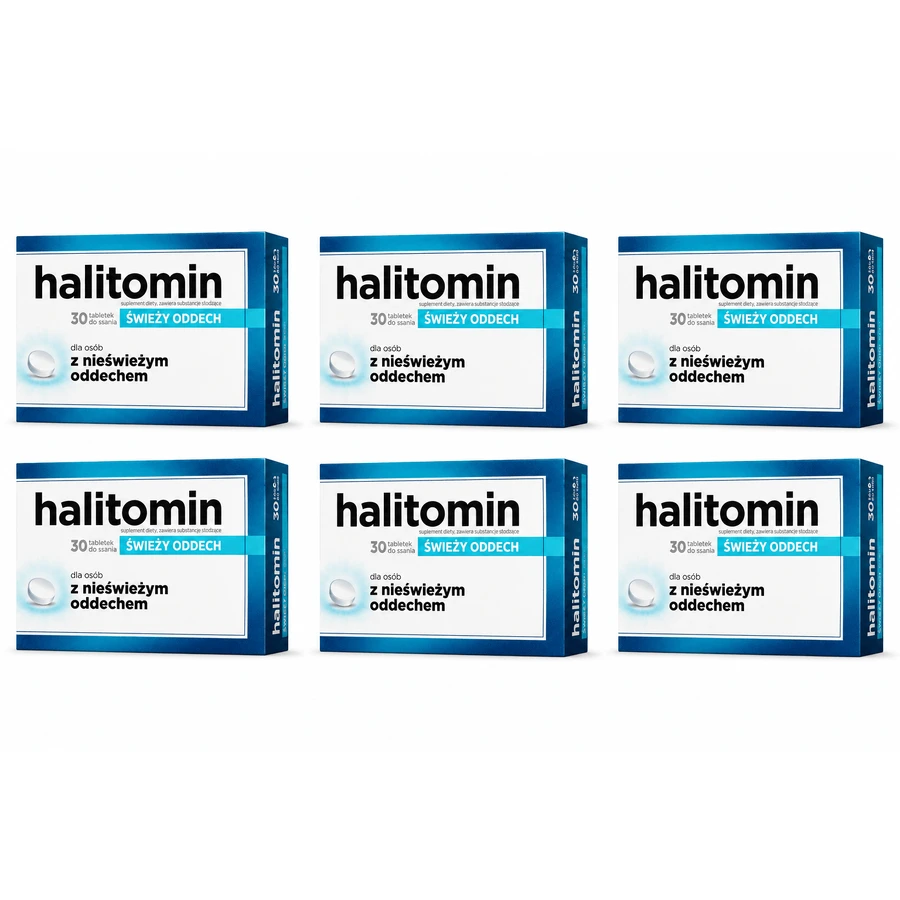 Halitomin, 6x 30 tabletek, Aflofarm: ceny i cechy