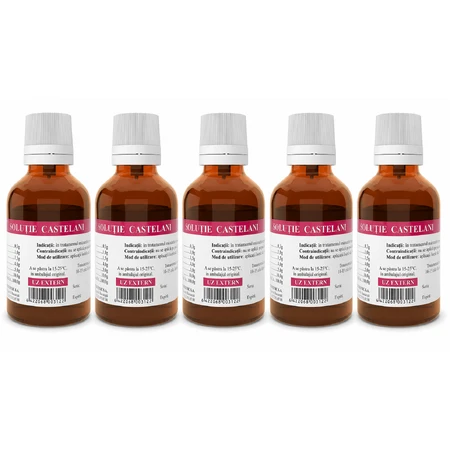 Roztwór Castelani,5x25 ml, Tis Farmaceutic: ceny i cechy