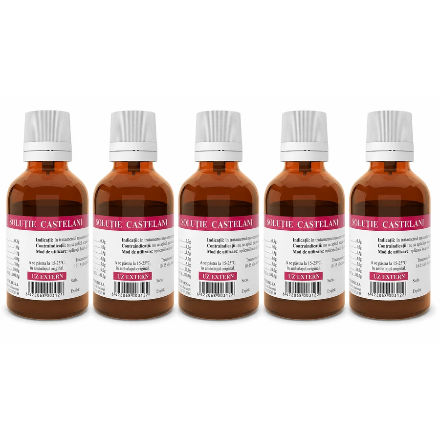 Roztwór Castelani,5x25 ml, Tis Farmaceutic: ceny i cechy