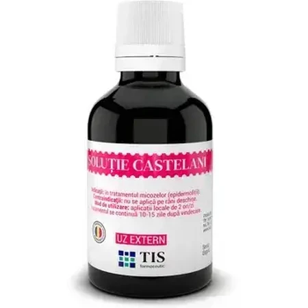 Roztwór Castelani,5x25 ml, Tis Farmaceutic: ceny i cechy