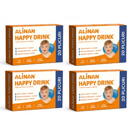 Happy Drink Alinan, 4x20 plicuri, Fiterman Pharma
