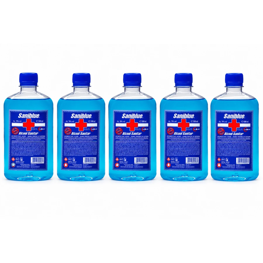 70% alkohol do dezynfekcji, 5x500 ml, Saniblue: ceny i cechy
