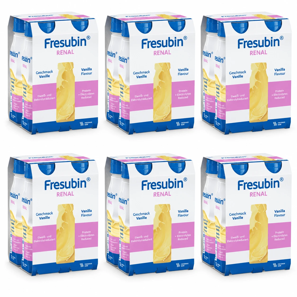 Fresubin Renal nutritional drink with vanilla flavor, 24x200 ml, Fresenius Kabi
