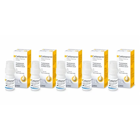 Cationorm krople do oczu 5x10 ml, Santen: ceny i cechy