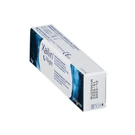 Unguent lubrifiant Xailin Night pentru ochi uscați 2x5 g, Visuafarma