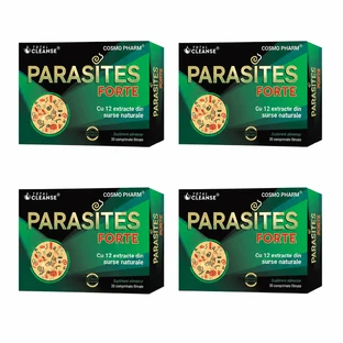 Pachet Parasites Total Cleanse, 2x60 comprimate filmate, Cosmopharm