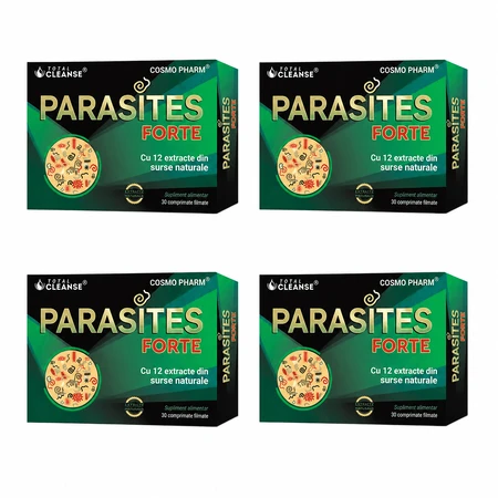 Pachet Parasites Total Cleanse, 2x60 comprimate filmate, Cosmopharm