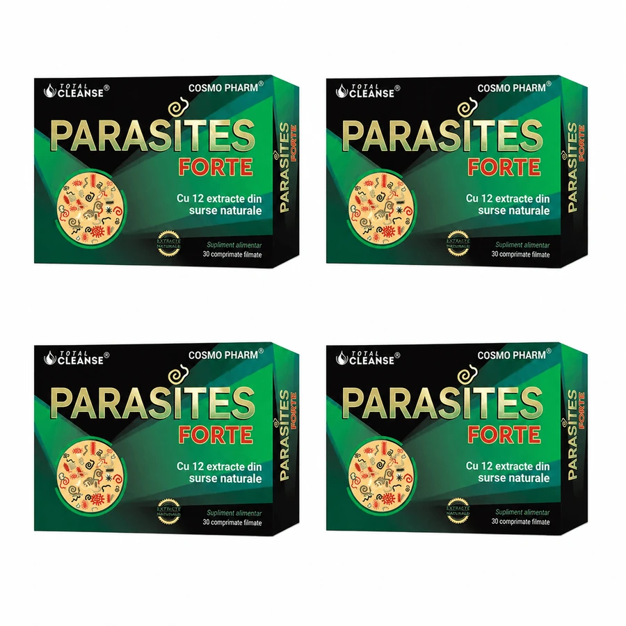 Pachet Parasites Total Cleanse, 2x60 comprimate filmate, Cosmopharm