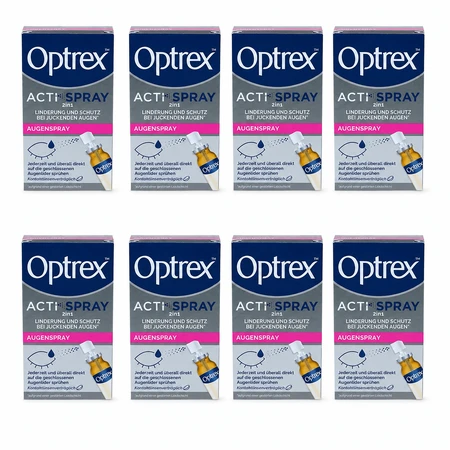 Optrex ActiSpray 2-in-1-Augenspray, 8x10 ml