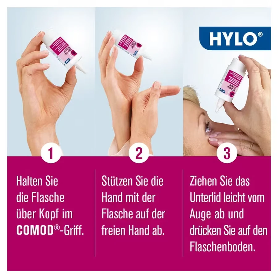 Gotas oftálmicas HYLO DUAL INTENSE, 2 x 10 ml