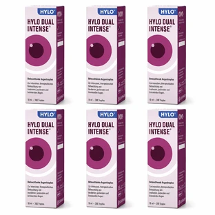 Gotas oftálmicas HYLO DUAL INTENSE, 6 x 10 ml