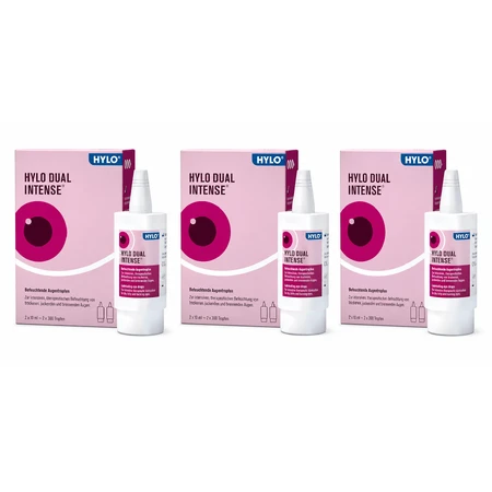 Gotas oftálmicas HYLO DUAL INTENSE, 6 x 10 ml