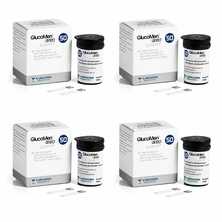 Menarini Glucomen Areo Sensor Glucose Test Strips, 4 x 50 strips