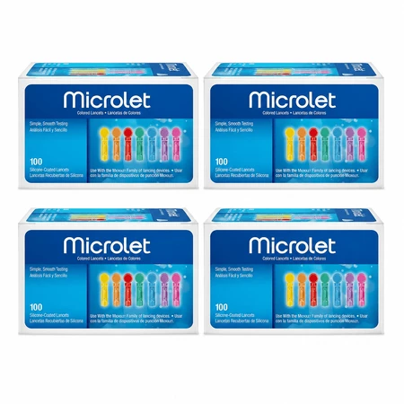 Ascensia Microlet Ace Blutzuckermessstreifen, 4 x 100 Streifen