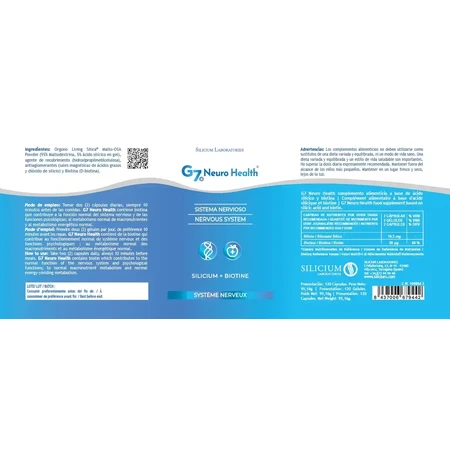 G7 Neuro Health, 2x120 capsules, Silicium Espana Laboratorios