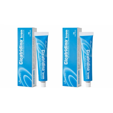 Crema alla cicatridina, sale sodico dell'acido ialuronico, 2x60 g, Miralex