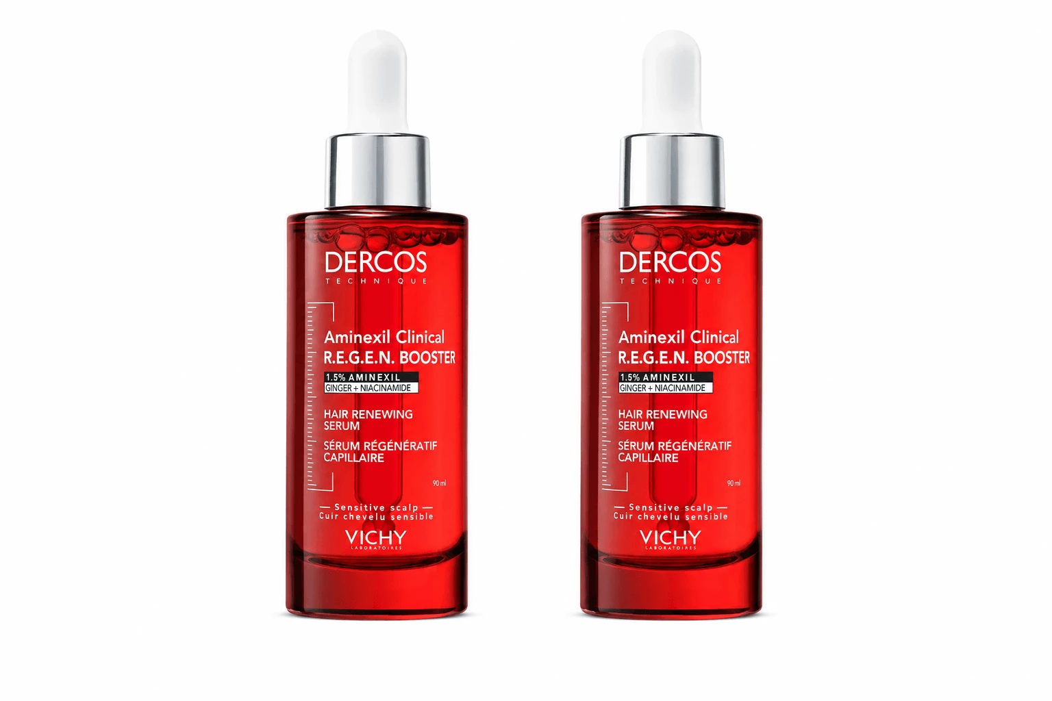 Vichy Dercos Aminexil Clinical Booster, hair serum, 2x90 ml