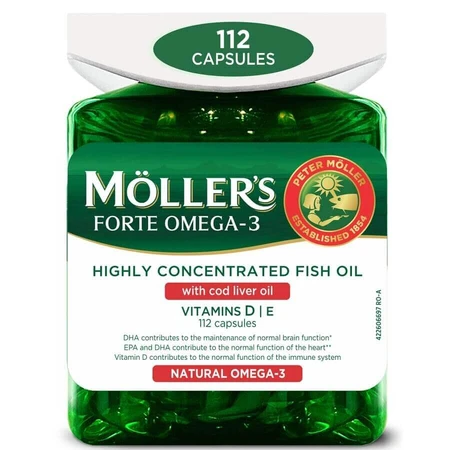 Forte Omega-3, 3x112 capsule - ulei de peşte, Möller's 