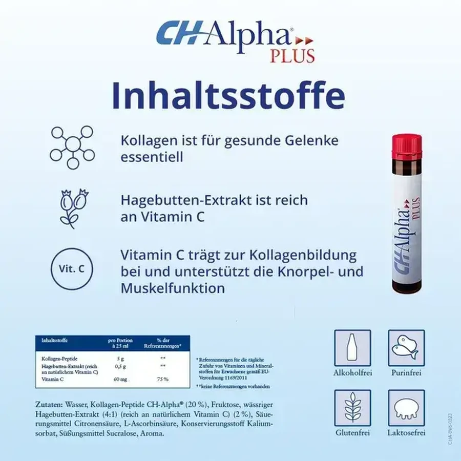 Kolagen w płynie Ch Alpha Plus, 3x30 ampułek do picia, Gelita Health: ceny i cechy