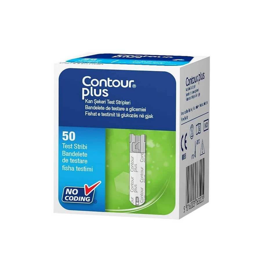 Contour Plus Blutzucker Teststreifen, 5x50 St., Ascensia Diabetes Care