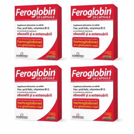 Feroglobin B12, 4x30 capsules, Vitabiotics